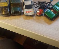 Corgi Juniors Lotus Esprit,  Land-rover Spiderman helicopter (Playworn)