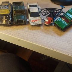 Corgi Juniors Lotus Esprit,  Land-rover Spiderman helicopter (Playworn)