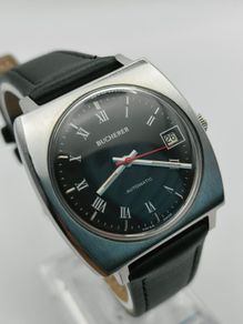 BUCHERER Automatic ETA 2783 Black Dial Swiss Classic from the 1970s