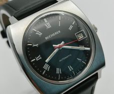 BUCHERER Automatic ETA 2783 Black Dial Swiss Classic from the 1970s