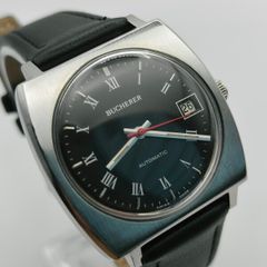 BUCHERER Automatic ETA 2783 Black Dial Swiss Classic from the 1970s