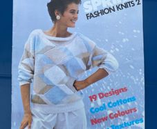 vintage 1985 knitting pattern book