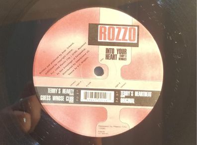 Rozzo - Into Your Heart - Plastic City America Records - 12" VINYL Dublin CLASSIC - Incl. ORIGINAL Mix!