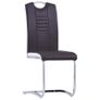 Cantilever Dining Chairs 2 pcs Brown Faux Leather Image 2