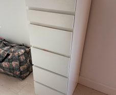 IKEA MALM Tallboy. 6-Drawer chest of drawers. White