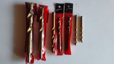 Premium Ataka HSS Titanium Drill Bits Metal Gold Individual Sizes 6mm to 20mm