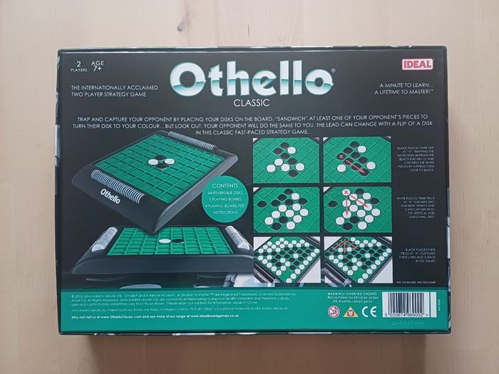 Othello Classic Strategy Tactical Board Game 2 Players