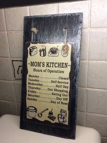 Kitchen sign