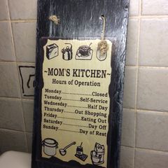 Kitchen sign