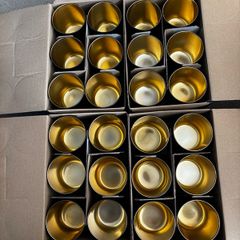 Brand New Black Candle Jars, cases of 24