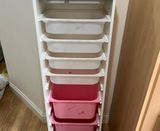 Trofast storage with boxes