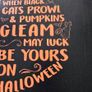 Halloween tin sign - black / orange - new Image 4