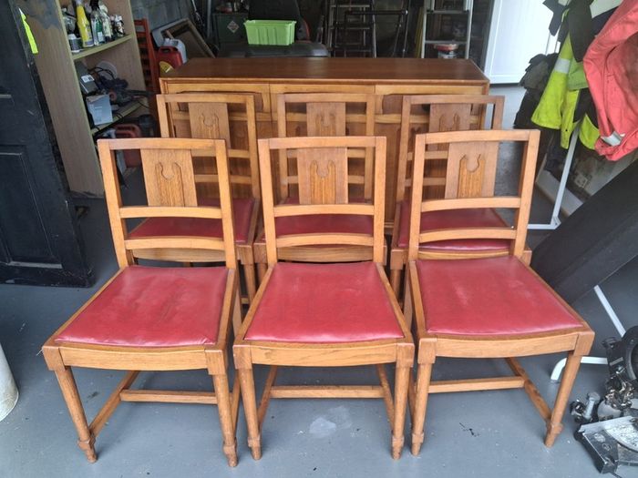 Mid century sideboard and chairs