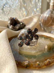 Diamond Designer-Inspired Multi-Color Diamond Floral Ring