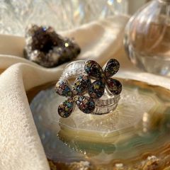 Diamond Designer-Inspired Multi-Color Diamond Floral Ring