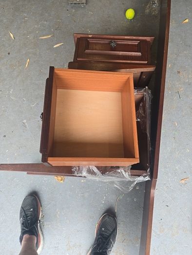 bed headboard and side lockers