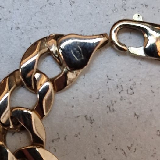 9ct gold mens bracelet