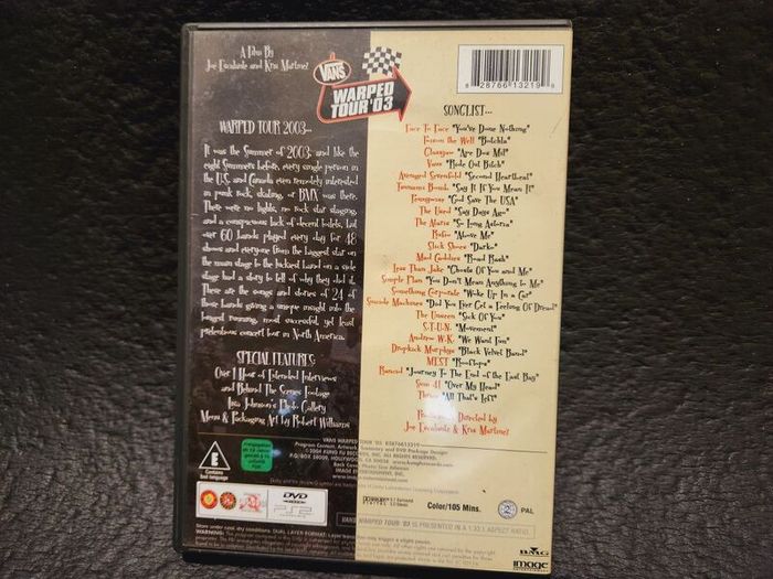 Vans Warped Tour 2003 Dvd