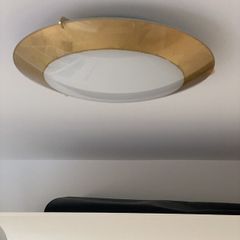 Designer Contemporary Ceiling Light. Gold Plated. Kolarz. Austria. As New