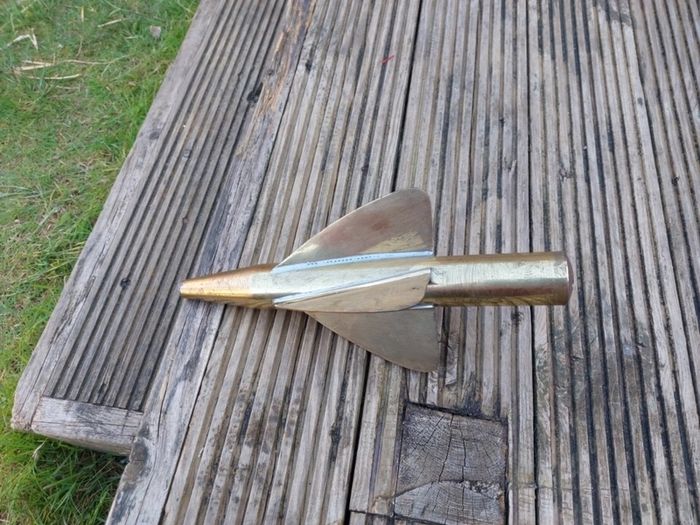 ships T.W Cherub log antique brass