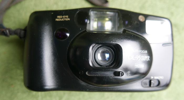 Vintage Fuji DL-95 Super 35mm Film Camera with Panorama & Macro, Retro Point and Shoot Camera