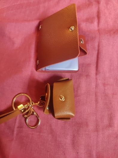 card holder with coin holder keychain