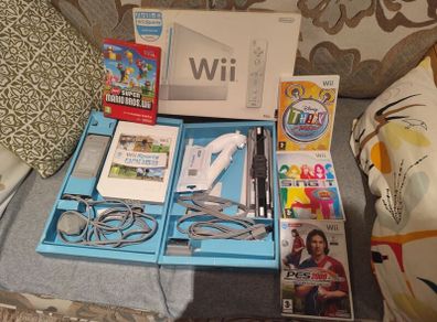 Wii Bundle Boxed with Sports and Mario Bros