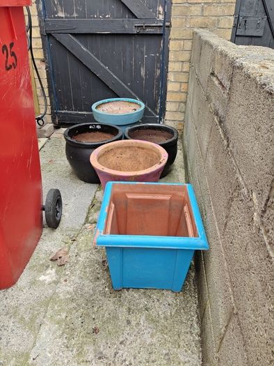 5 large pots