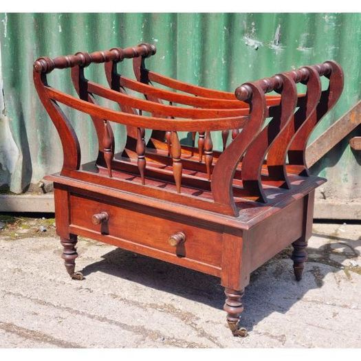 Antique Canterbury Magazine Rack KAS810