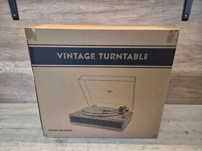Retrolife Turntable with Integrated Speakers Belt Drive 33/45 RPM Vinyl Record Player