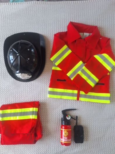 Kids Firefighter Costume Set Age 2 to 3