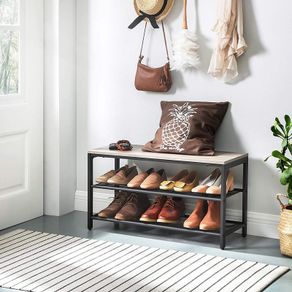New Shoe Rack Bench With Mesh Shelves - FREE P&P