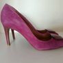 Hobbs London Fuchsia Suede Court Shoes - Size 40 Image 9