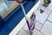 Micro purple two-wheeled scooter