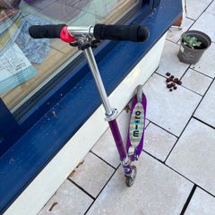 Micro purple two-wheeled scooter