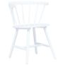 Dining Chairs 2 pcs White Solid Rubber Wood Image 2