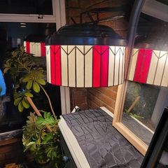 stained glass lights x2