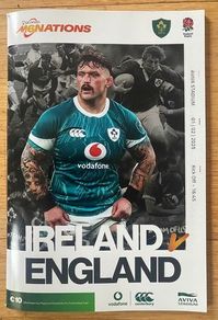2025 Ireland v England - Guinness Six Nations Championship Programme