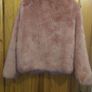 Bershka pink faux fur jacket (free postage) Image 8