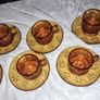 Vereco amber glass coffee set Image 3