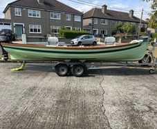 Lake boat, trailer and 25hp engine