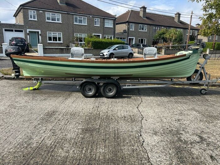 Lake boat, trailer and 15hp engine