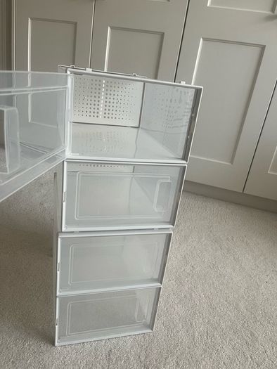 shoe storage containers GONE PENDING COLLECTION