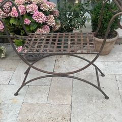 Wrought Iron Bench