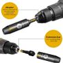 Impact Socket Set 1/2-Inch, 19PCS Drive Master Deep Impact Socket Set 8mm - 24mm, Metric, CR-V, 6 Point, with 3pcs Drive Impact Extension Bar Set 3", 5",10" Image 4