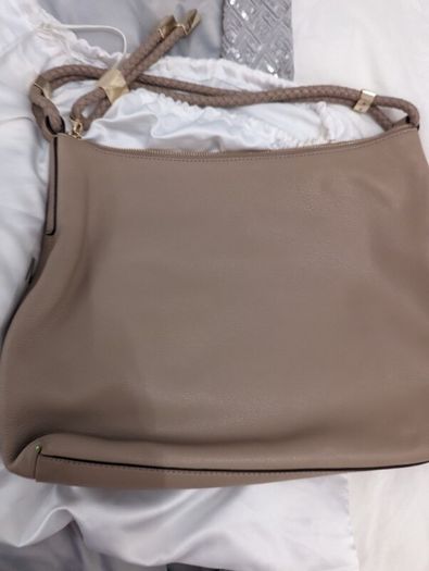 Michael Kors Lexington Large Shoulder Bag in Taupe