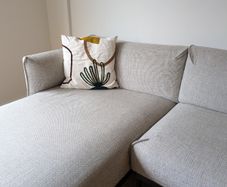 3-Seat Sofa with Chaise Longue, Light Grey (IKEA APPLARYD)