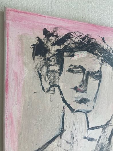 Original Painting Irish  Figurative Roman Statue Painting Original Art contemporary Irish art