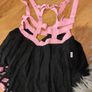 Littleforbig bunny suspender skirt pink and black Image 2