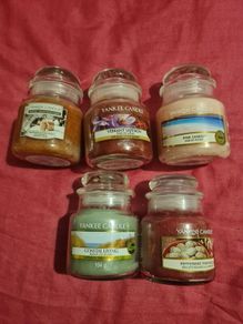 Small yankee candle jars